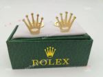 Replica Rolex Logo Cufflinks - Gold Crown Cufflink